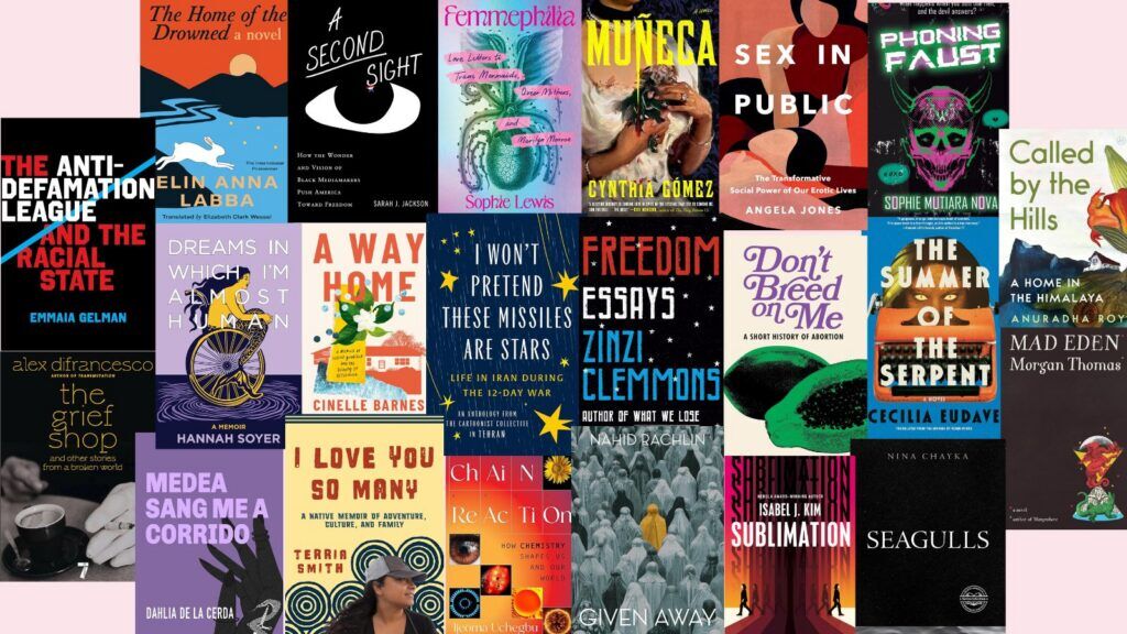 Colorful collage of covers of books included in this month's list.